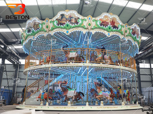 68 Seats Grand Double Decker Carousel for Philippines