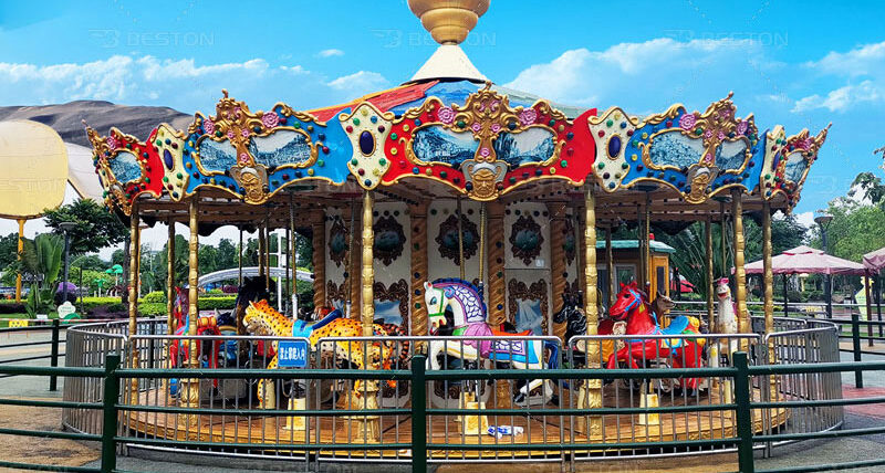 Beston 24 seats carousel ride installed in the Philippines