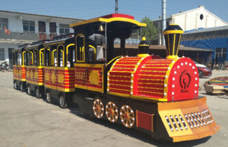 Classic trackless train ride to Manila Philippines