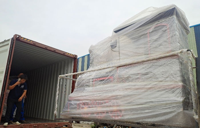 Trackless Train Packing and Shipping to the Philippines