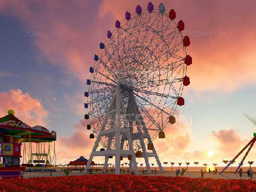 65 Meter Ferris Wheel Ride for Kazakhstan