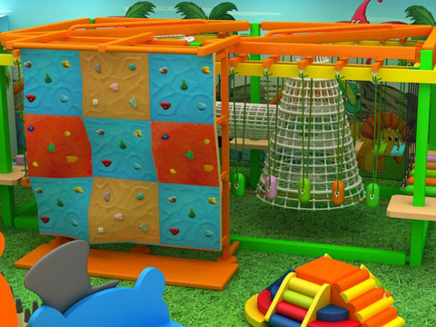 Climbing games for soft playground equipment