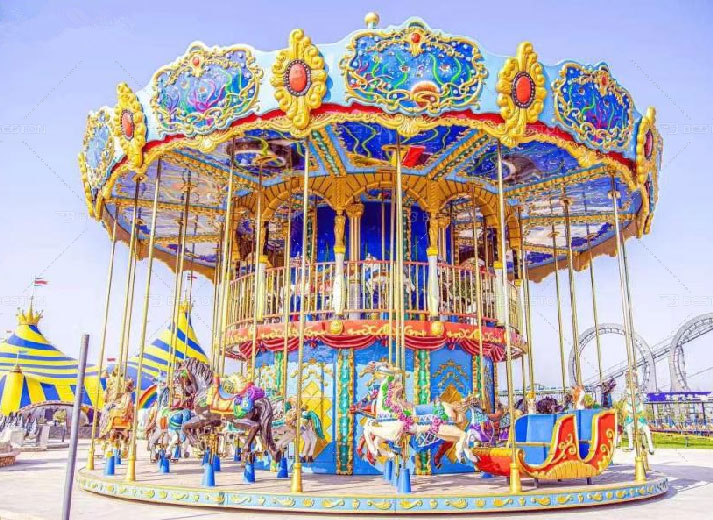 European theme carousel rides for sale with two layer