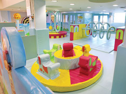 Animals merry go round for indoor soft play area