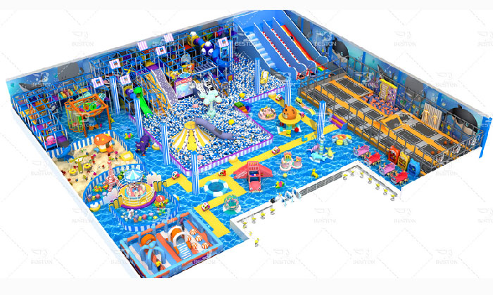 Ocean style indoor playground equipment for the Philippines