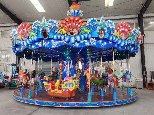 Ocean theme kiddie carousel ride