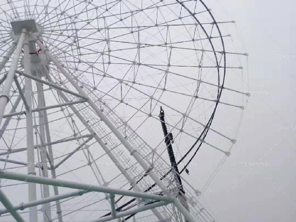 installation details of 50 meter ferris wheel ride in Mexico